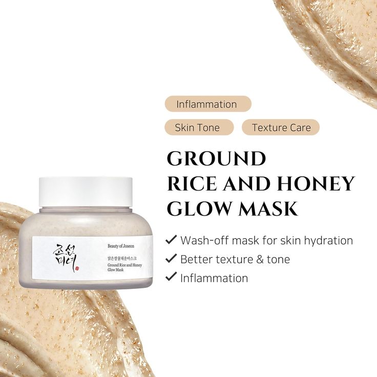 Mascarilla Lavable Ground Rice and Honey Glow