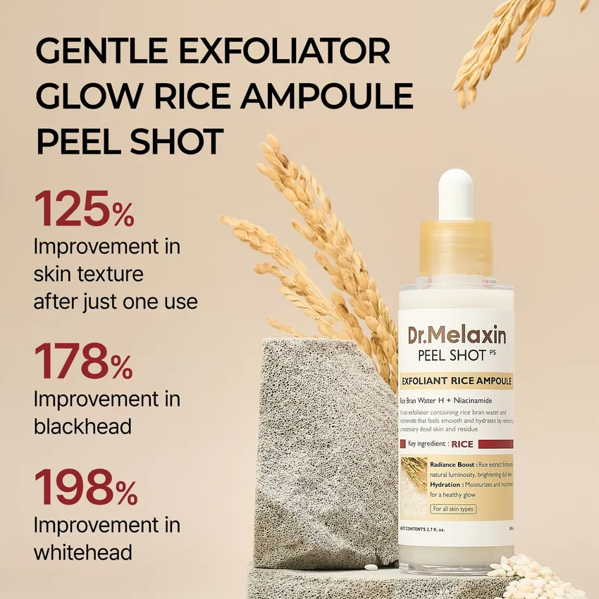 Peel Shot Exfoliant White Rice Ampoule