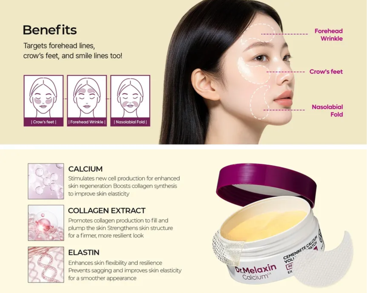Dr. MELAXIN Comenrete Calcium Volume Eye Patch