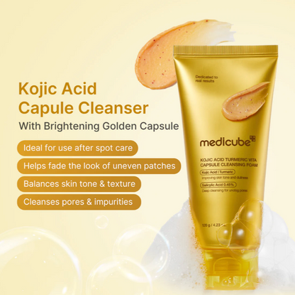 MEDICUBE Kojic Acid Vita Turmeric Capsule Cleansing Foam