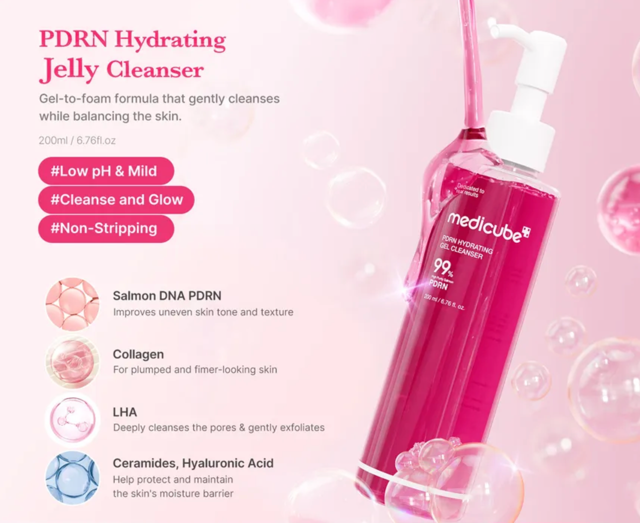 MEDICUBE PDRN Hydrating Gel Cleanser