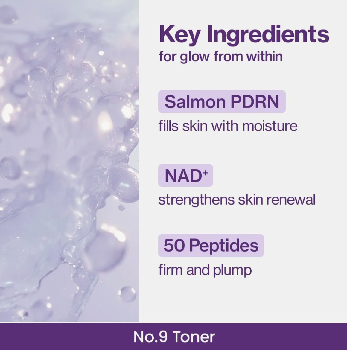 NUMBUZIN No.9 NAD+ PDRN Glow Boosting Toner 150ml