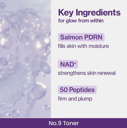 NUMBUZIN No.9 NAD+ PDRN Glow Boosting Toner 150ml