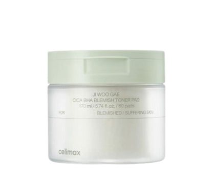 CELIMAX Jii Woo Gae Cica BHA Blemish Toner Pad