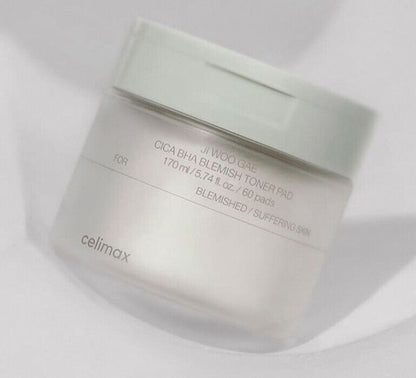 CELIMAX Jii Woo Gae Cica BHA Blemish Toner Pad